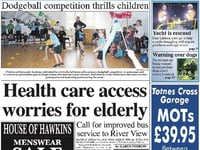 This week's Dartmouth Chronicle front page