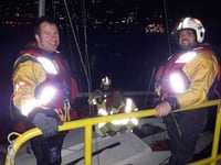 Yacht rescued by lifeboat