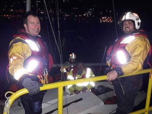 Yacht rescued by lifeboat