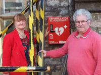 Defibrillator installed outside the Guildhall