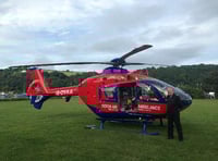 Air ambulances touch down in Dartmouth and Kingswear with an hour of each other and patients are taken to Derriford and Exeter