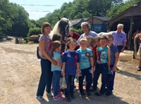 Chernobyl Children's Lifeline visits Erme Valley Riding for Disabled Group