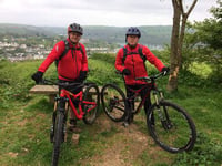 Two Dartmouth residents are cycling the width of Britain from coast to coast