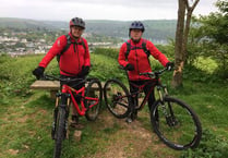 Two Dartmouth residents are cycling the width of Britain from coast to coast