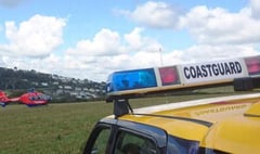 Emergency services rescue man who suffers a fit while walking the coast path