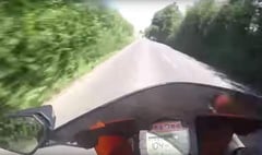 VIDEO: Police release recording of biker doing more than 100mph on South Hams roads