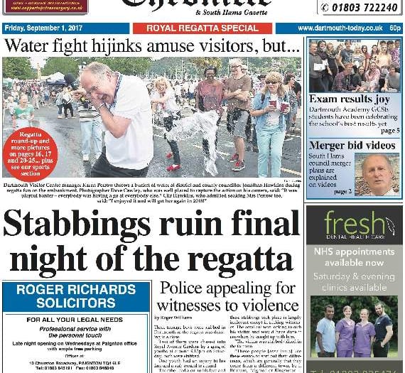 This week's Chronicle front page