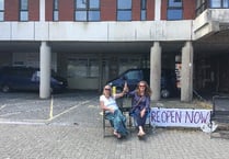 Hospital closure protest