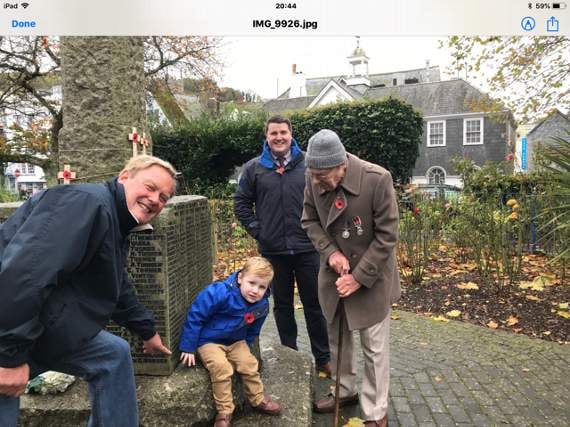 Memorial bench for Second World War tragedy