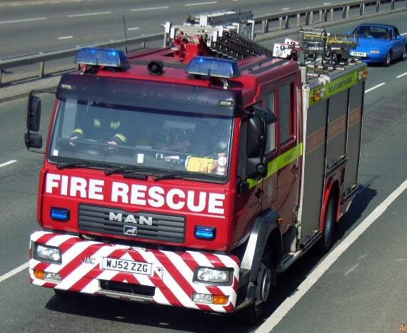 Residents evacuated after fire engulfs house