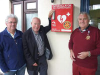 Defibrillator for community hall