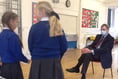 Sir Gary visits South Hams school