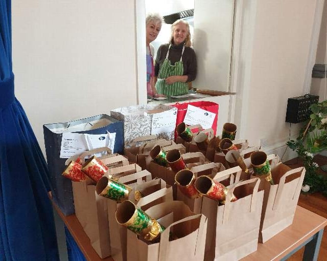 Charity volunteers delivered Christmas dinners across town