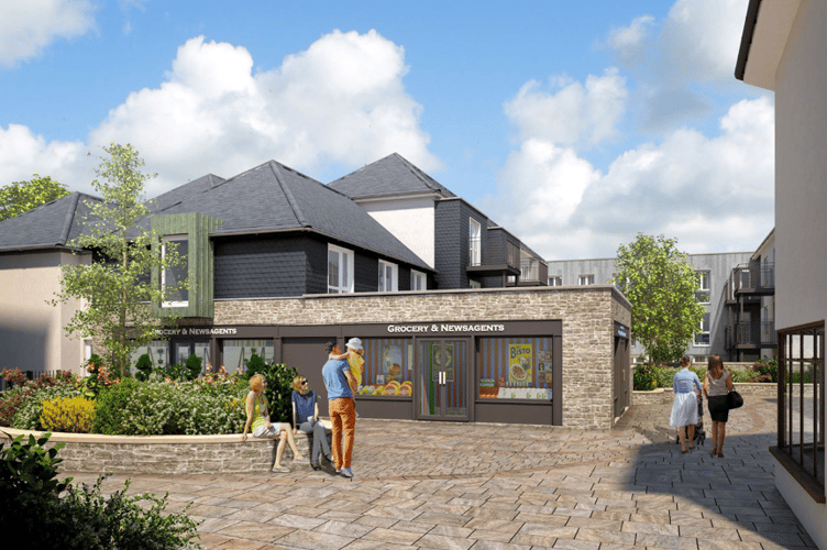 Artist impression of the new retirement flats