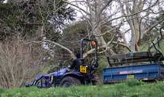 Former crime writer’s garden gets ‘greener’ with zero emission tractor