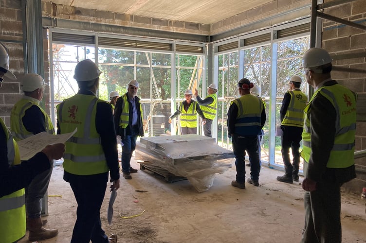 The inside of the new build during a tour