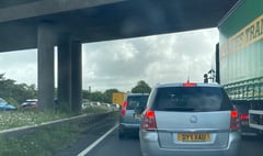 Accident causes congestion on the A38