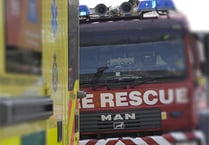 Fire broke out at a house in Yealmpton this morning