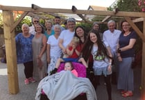 Thank-you party in  Rebekah’s Garden