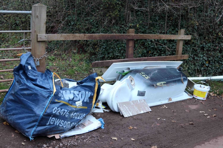 Fly-tipping fines are not enough the Local Government Association warns. AQ 9816
