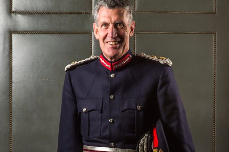 Her Majesty's Lord-Lieutenant of Devon David Fursdon.