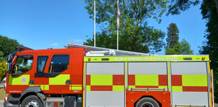 Milk tanker fire tackled on Totnes farmland