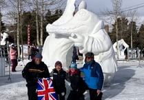 South Hams snow sculptor returns from US