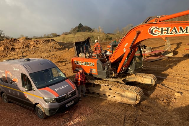 Vandals sabotage gear at a construction site, causing huge losses