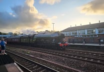 Crowds turn out to watch Flying Scotsman through the South Hams