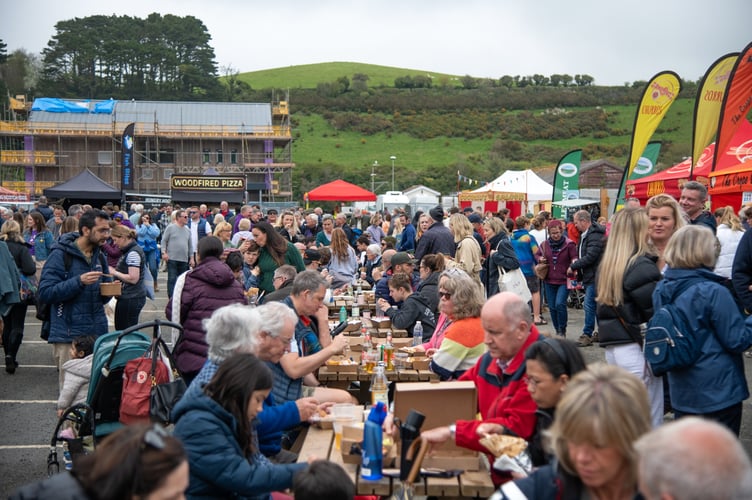 Crowds enjoying Crabfest 2023