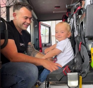 Our Firefighters need your support to help little Idris walk