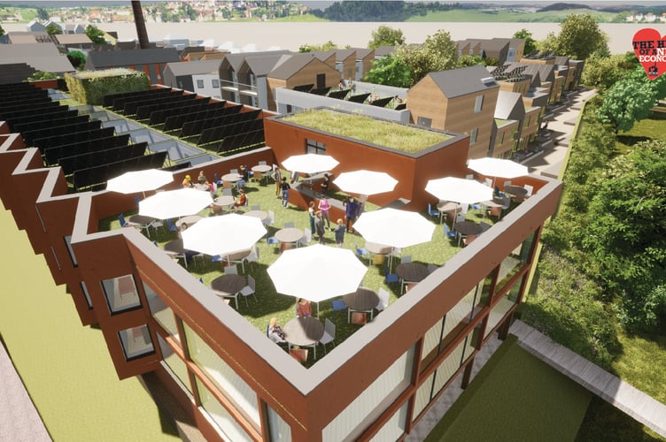 Totnes Atmos Project hotel restaurant roof
