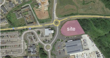 The proposed Crediton McDonald's site.