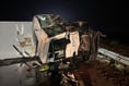 Dramatic pictures – A38 closed after crash with LGV and Highways lorry