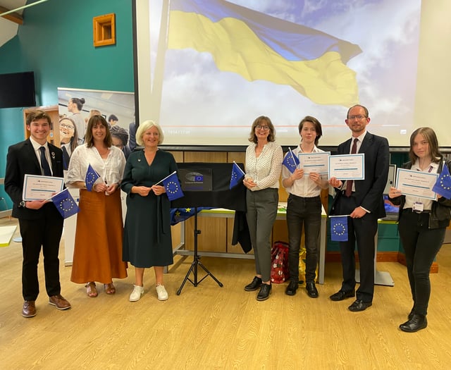 European Parliament Award for Crediton’s Queen Elizabeth’s School
