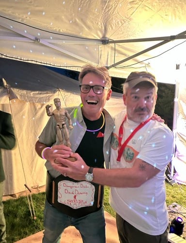 Robin Woods receives his award