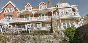 Salcombe's early VE Day garden party