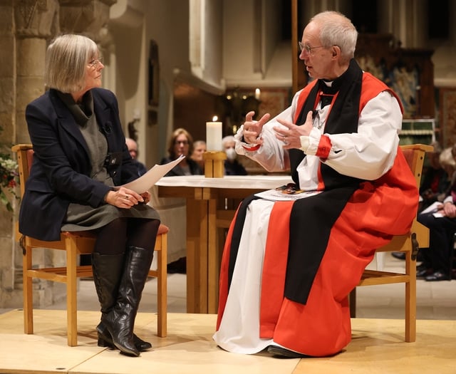 Archbishop of Canterbury coming to Devon