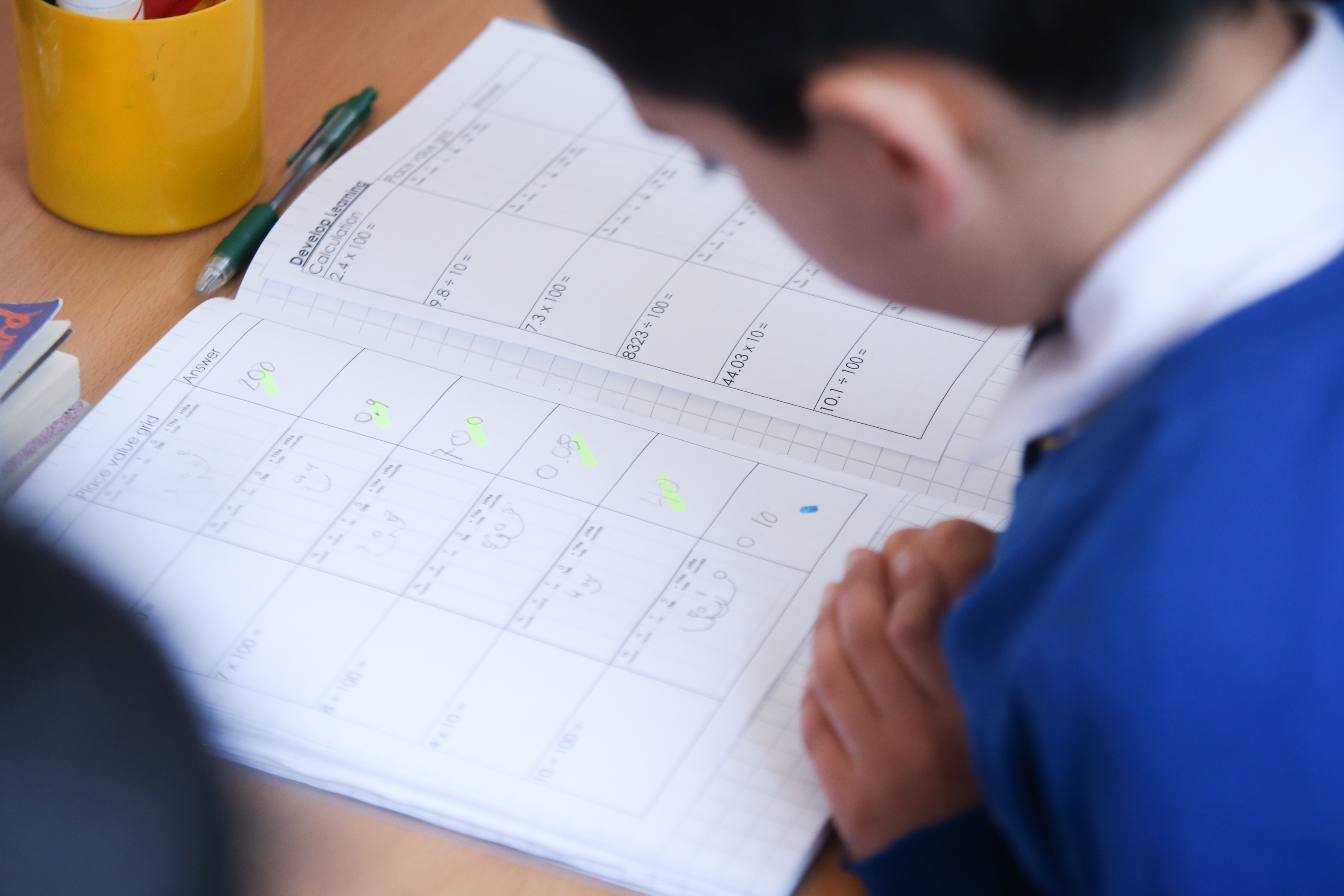 Devon children improve multiplication skills