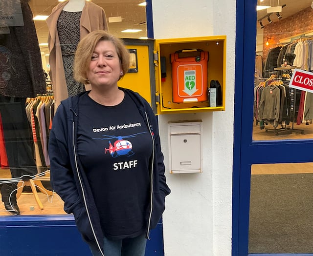 Devon Air Ambulance charity shop manager performed life-saving CPR
