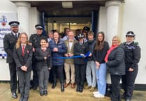 Police Enquiry Office ribbon cut this morning