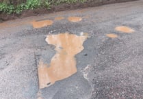 Potholes remain a problem across the South Hams