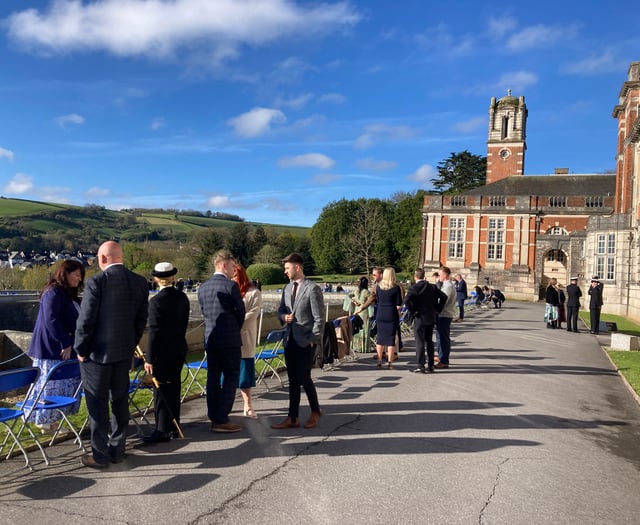 Last minute preparations for Britannia passing out parade 