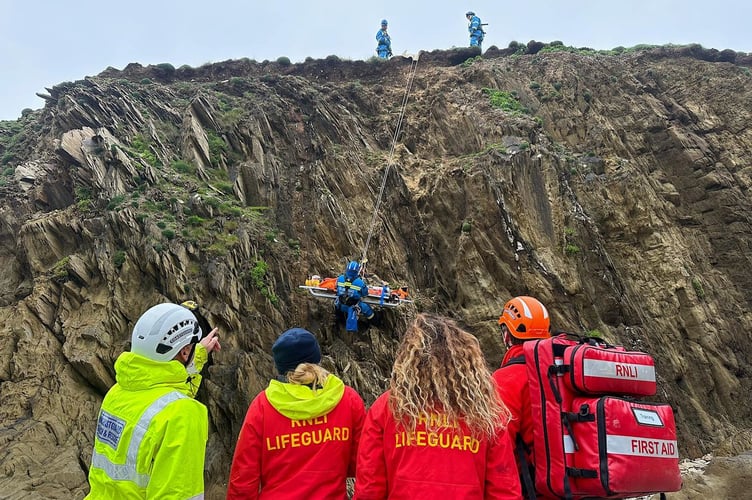 The joint exercise at Bigbury