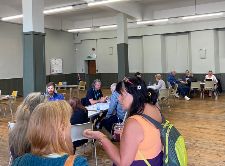 South West Water has been hosting a series of 'pop-up' events for the public in Brixham this week