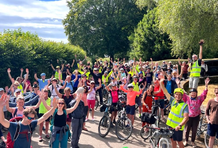 More than 100 cyclists turned up at the weekend to show their support for the scheme