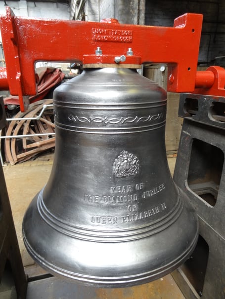 The brand new Kingswear bell