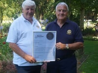 Rotary Club named a silver medal champion