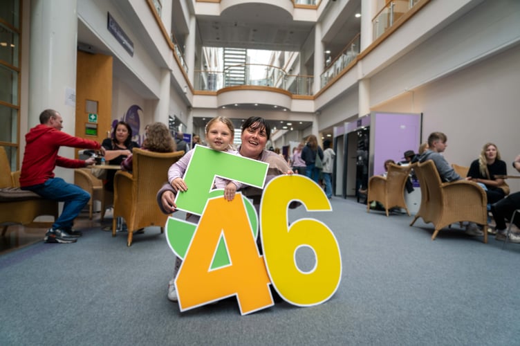 Charlotte Osborne with her 5 year old daughter Luna, celebrating her GCSE results.