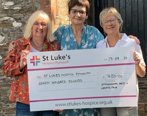 Stokenham Arts and Crafts raise £700 for St Luke's Hospice 